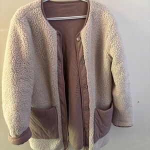 Zsupply Rana Sherpa jacket in Lite Cola